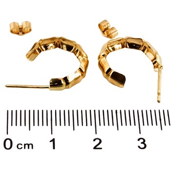 9ct gold 1.3g Hoop Earrings